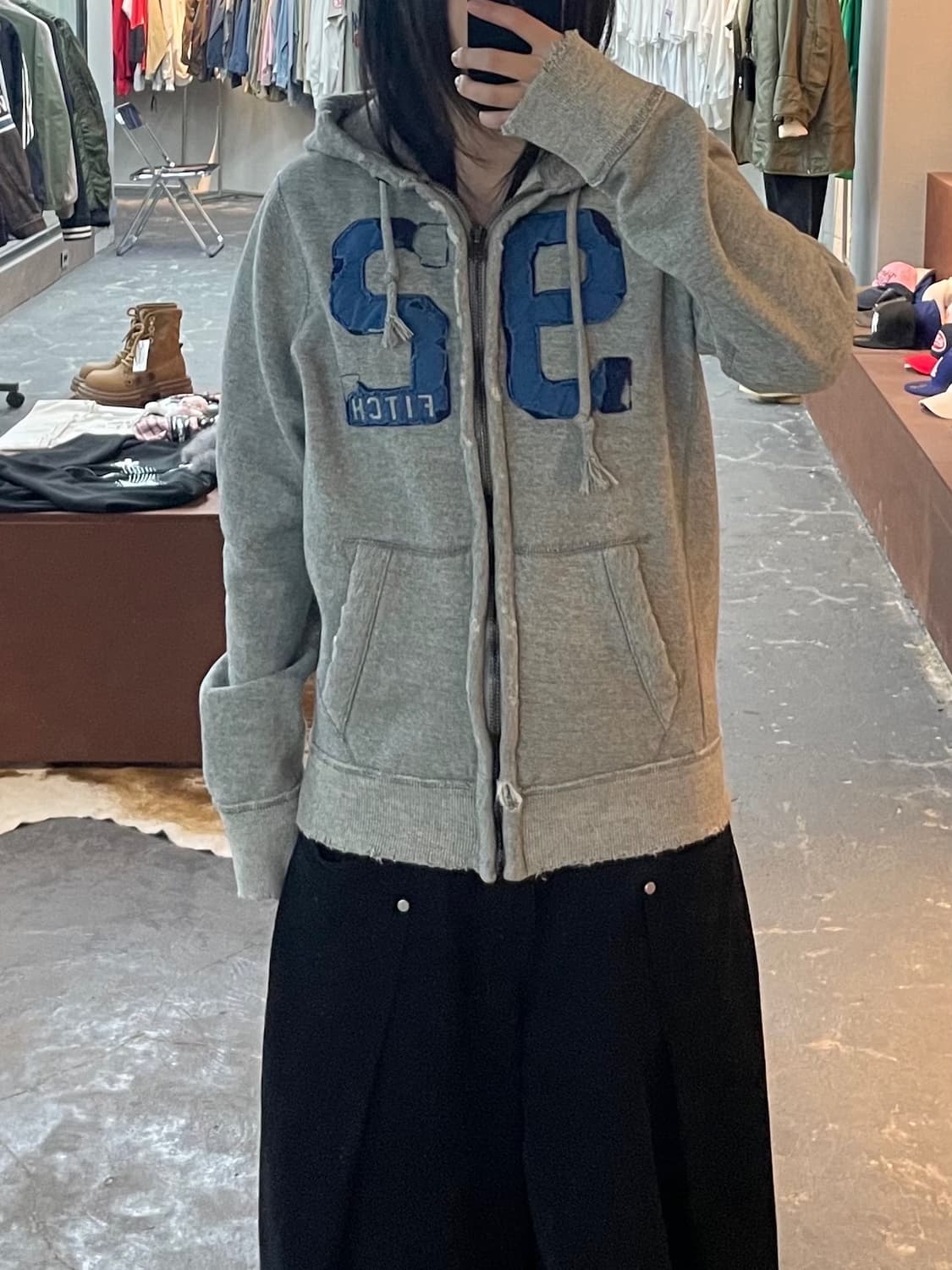 아베크롬비 그레이 92패치 후드집업 H1655 상품이미지1