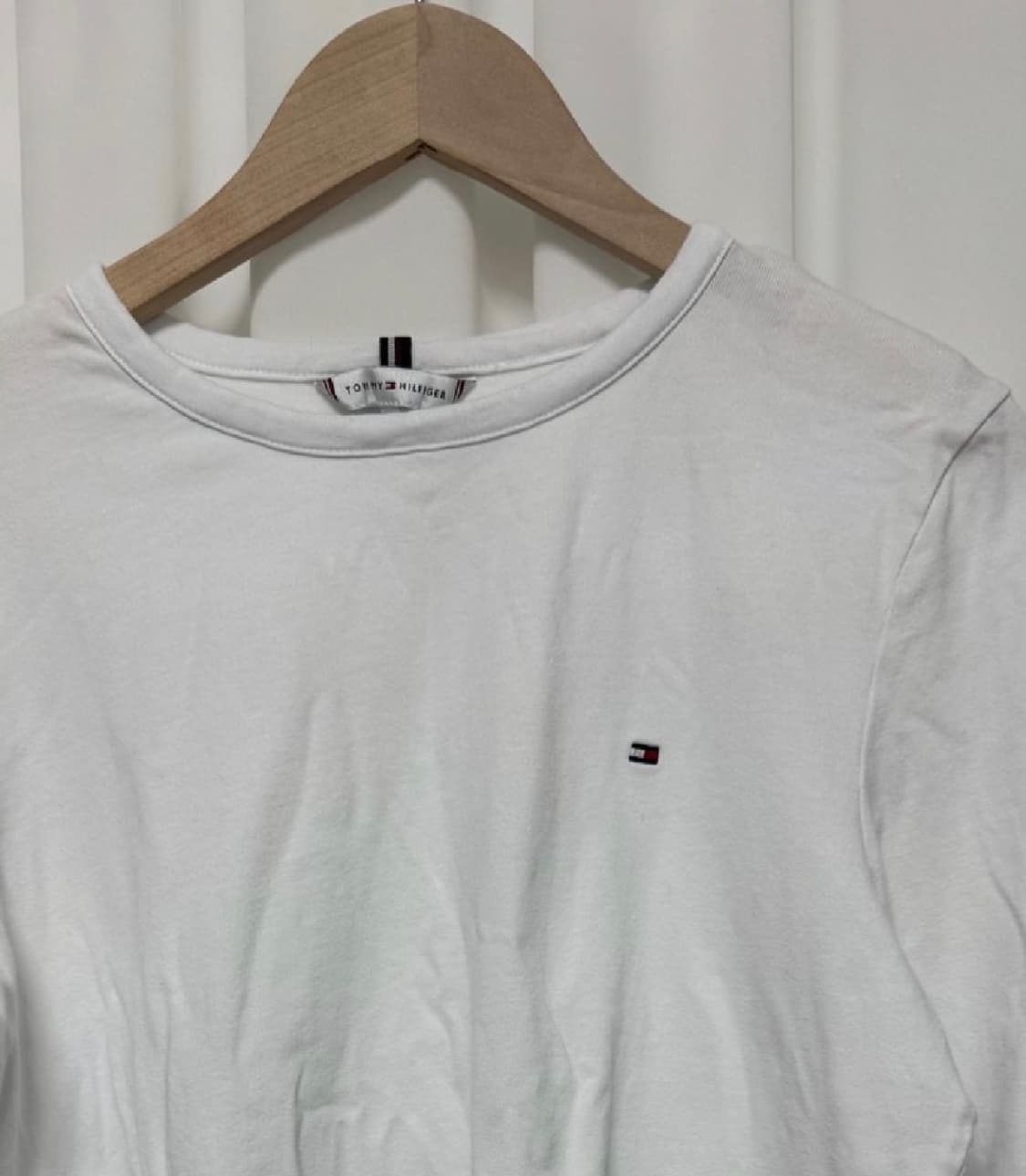 타미힐피거 흰색 기본 라운드티 상품이미지6
