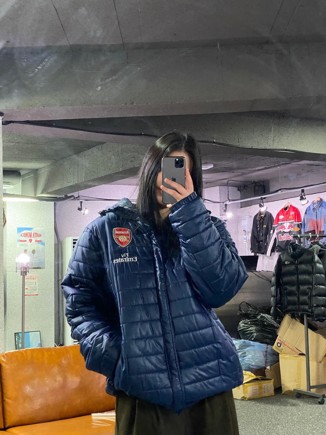 나이키 아스날 스트링 네이비 패딩 B3410 상품이미지1