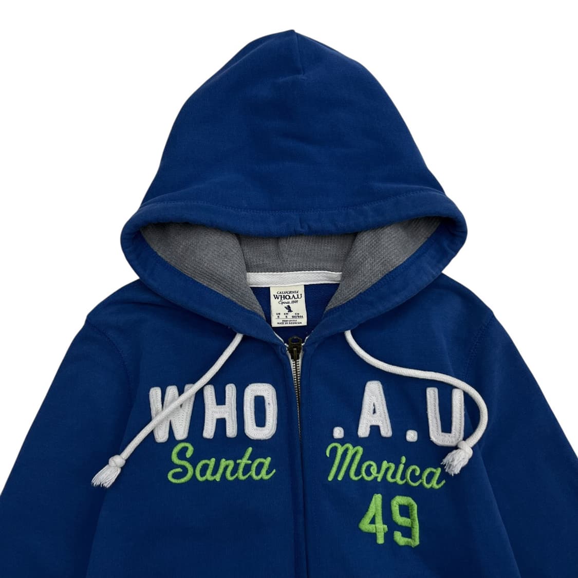 후아유 산타모니카 블루 후드집업 S 상품이미지4