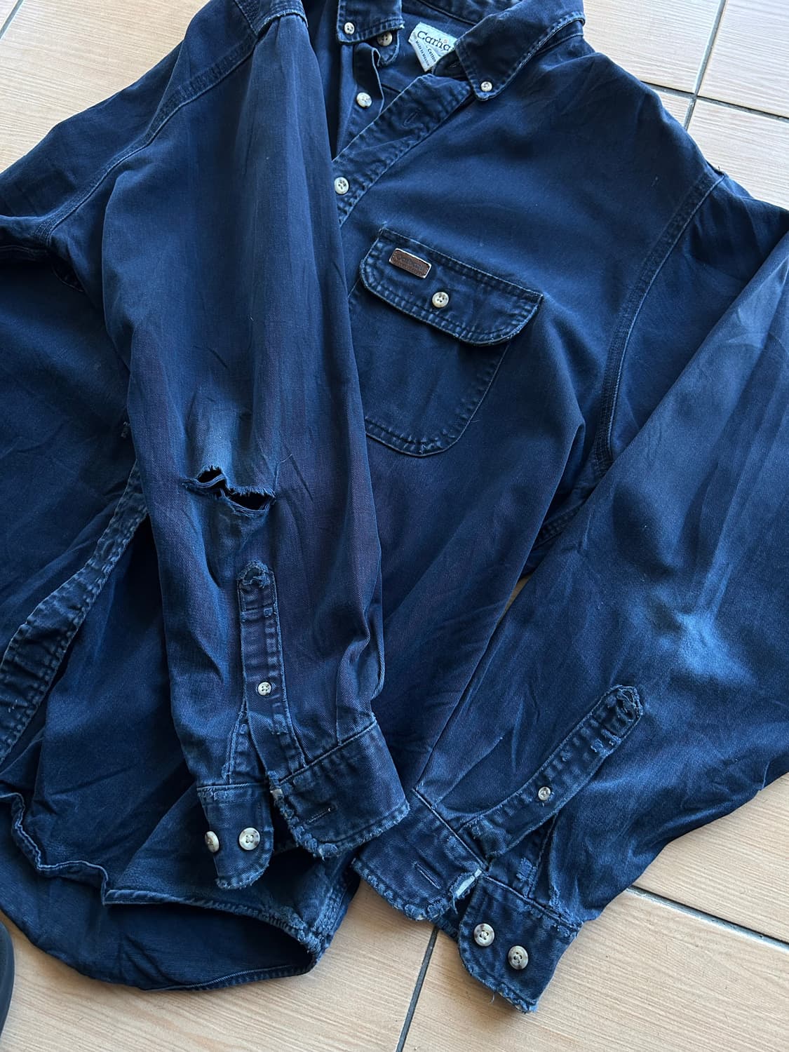 00‘s Carhartt heavy cotton shirts 상품이미지1