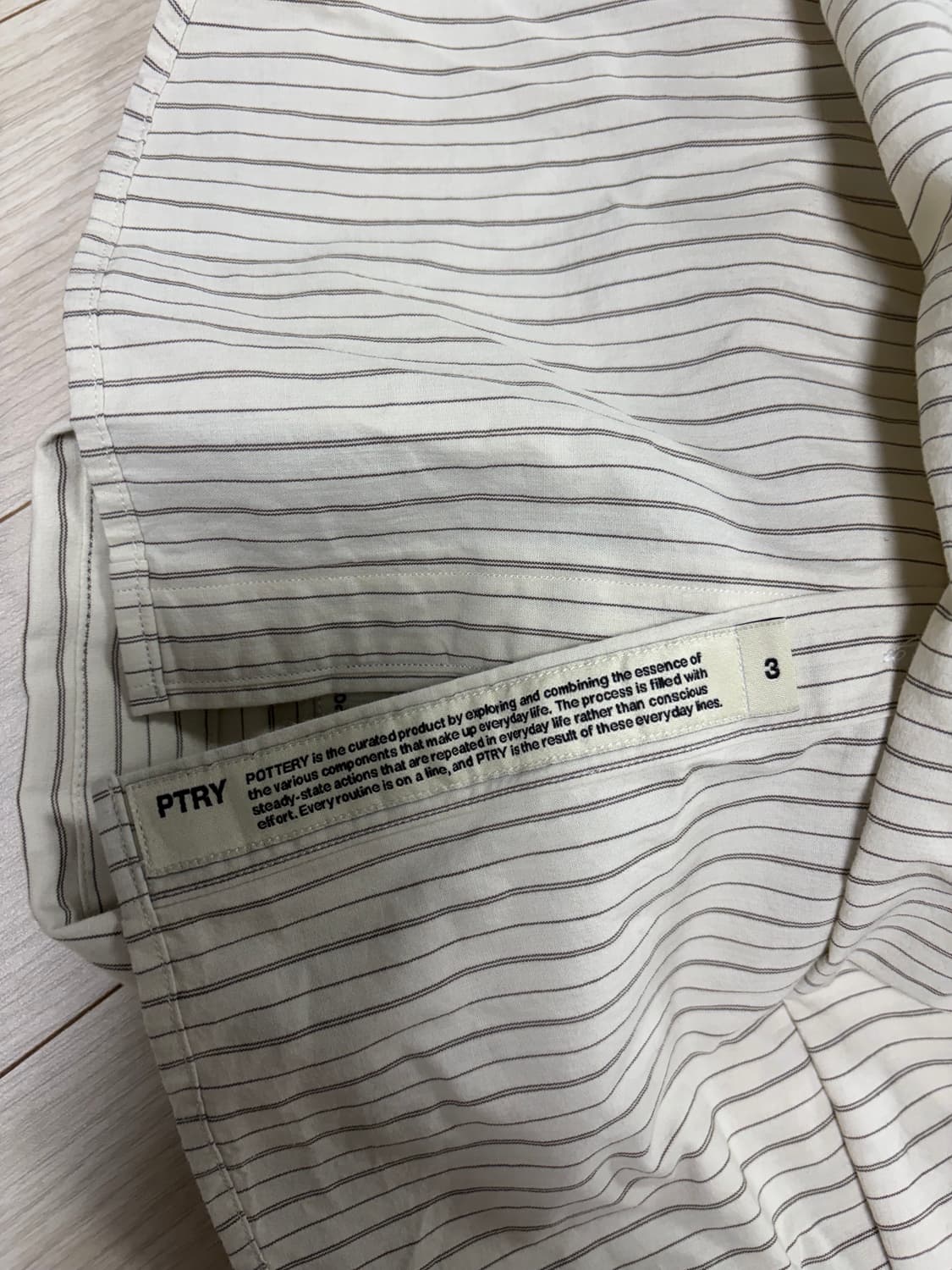 포터리 버튼다운 셔츠 3사이즈 새상품 상품이미지6