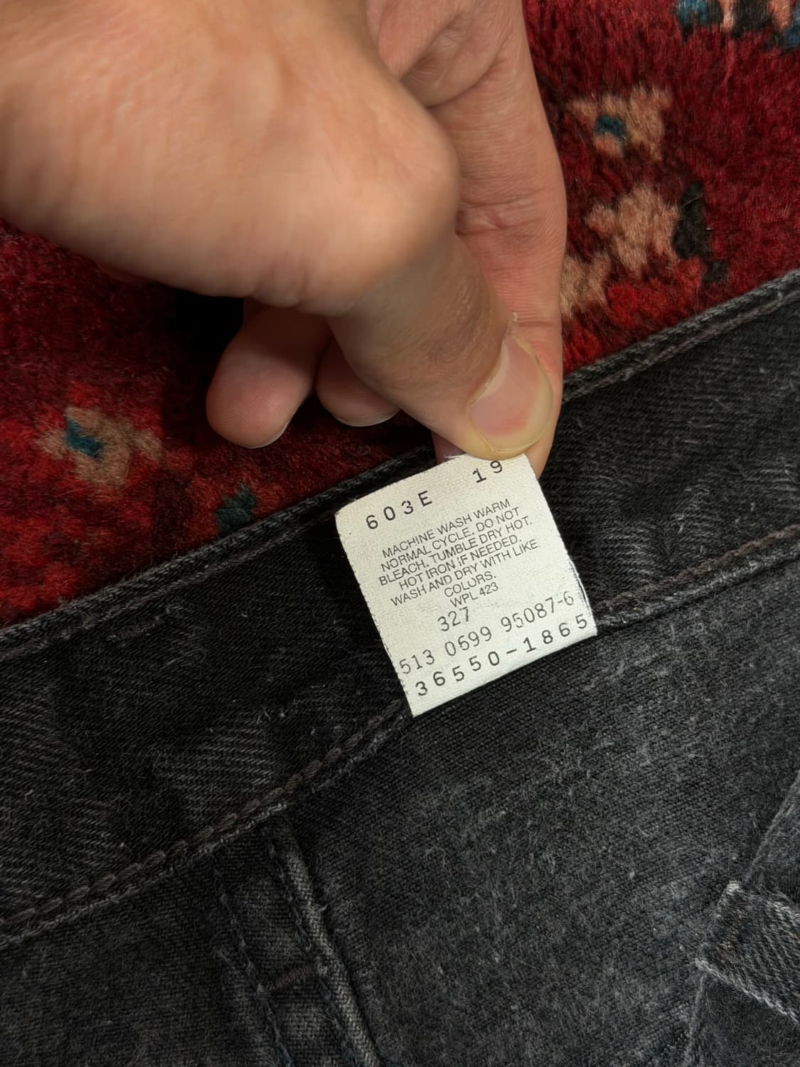 90's USA 빈티지 리바이스 쇼츠 550 리바이스 흑청 반바지 상품이미지9