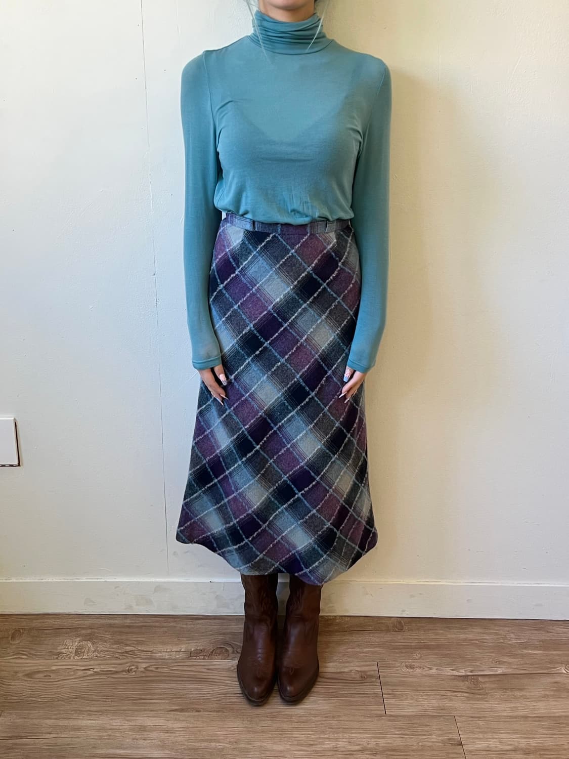 Aloe 스카이블루 터틀넥 상품이미지7