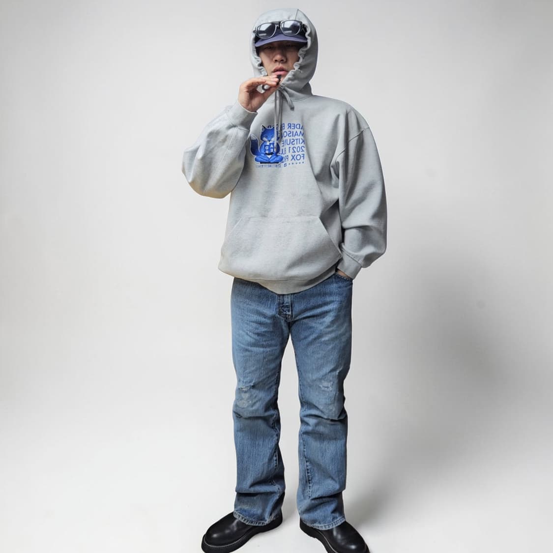 (하루만 특가) 메종키츠네 X 아더에러  후드티 후디 A3 N0617 상품이미지1