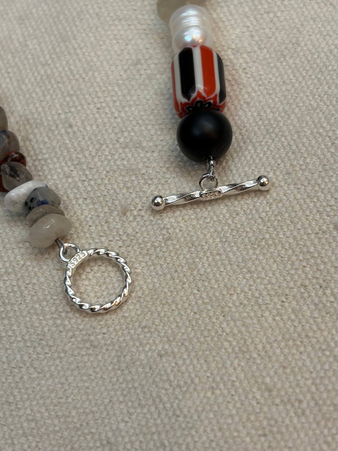 🌿 믹스 젬스톤 칩 브레이슬릿 상품이미지5