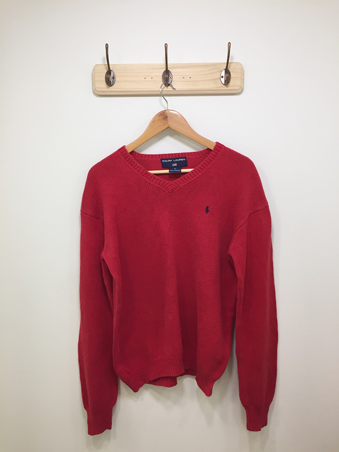 여성 폴로 스웨터 브이넥 100 상품이미지2