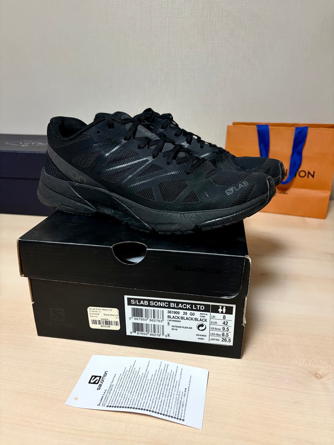 살로몬 S/LAB SONIC BLACK LTD (265) 상품이미지1