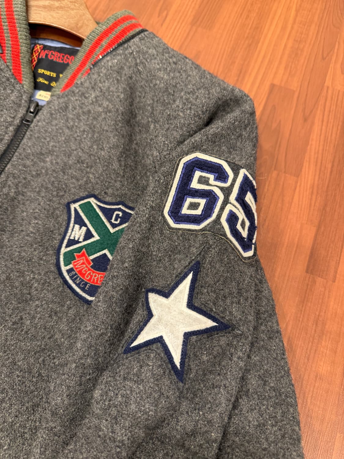 90-00s Mcgregor 맥그리거 울 바시티 집업 자켓 (Japan) 상품이미지7