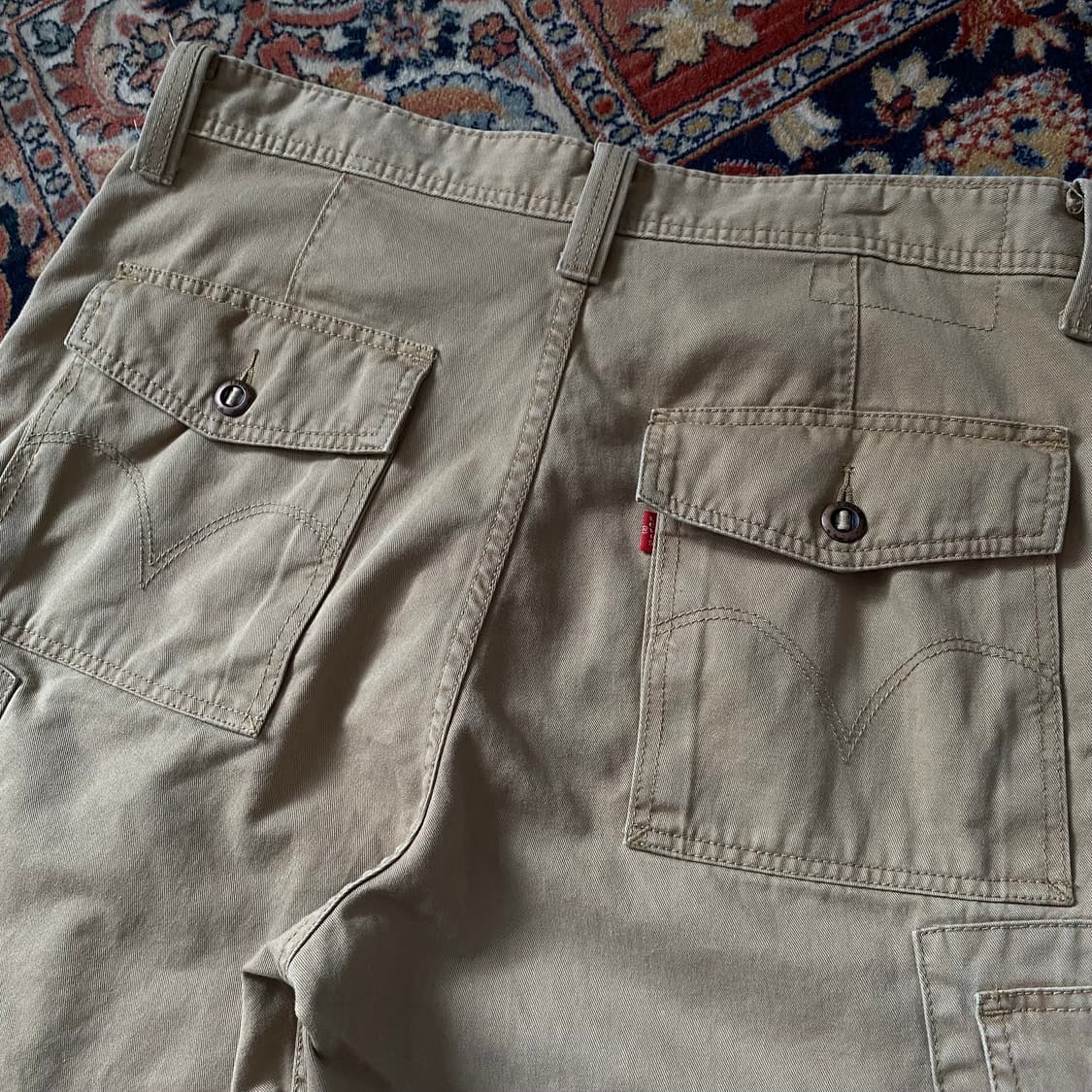 🌊00s Levis Cargo shorts Beige 상품이미지4