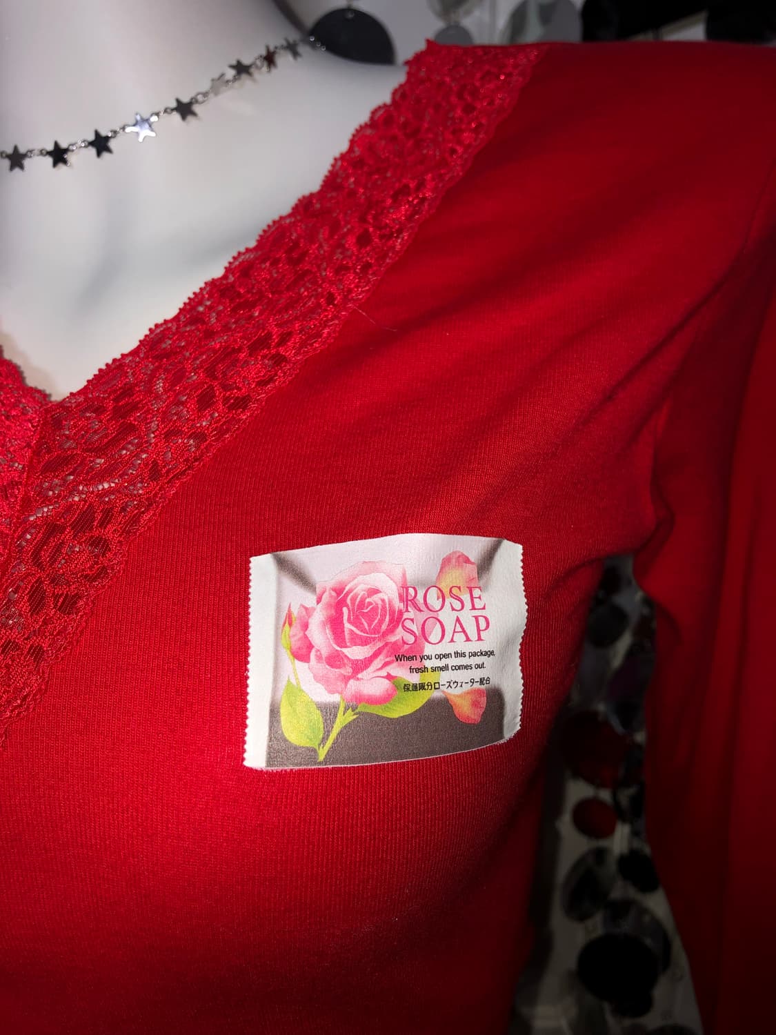 red rose lettering top 상품이미지4