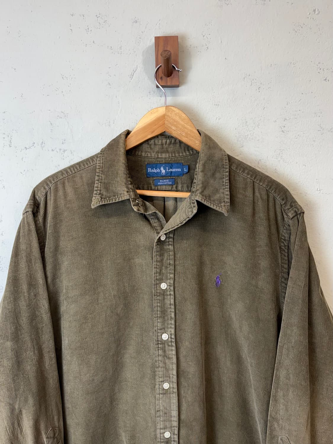 폴로랄프로렌 빈티지 코듀로이 브라운 셔츠 상품이미지4