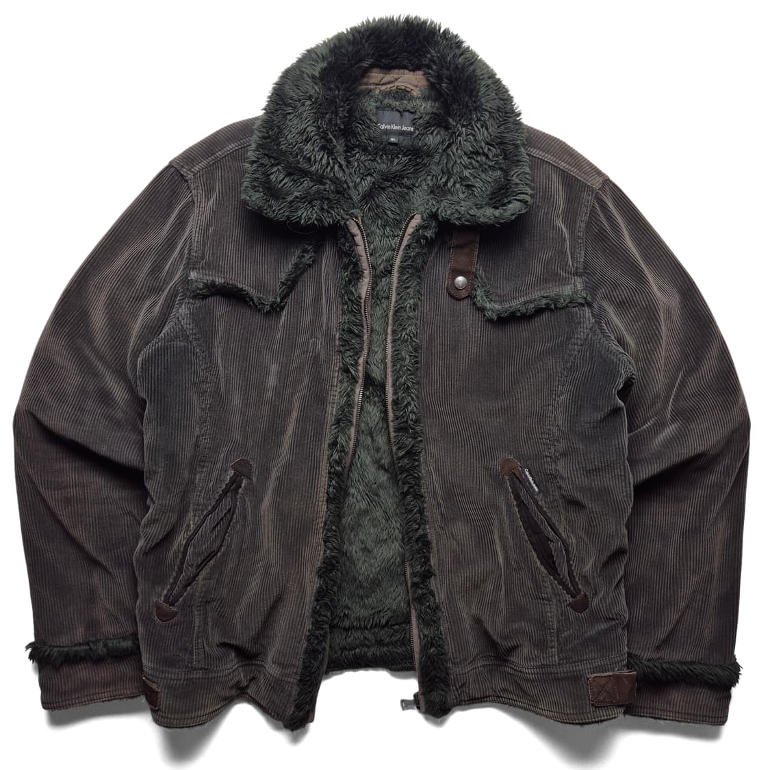 [XL] 캘빈클라인 시어링 코듀로이 자켓 상품이미지2