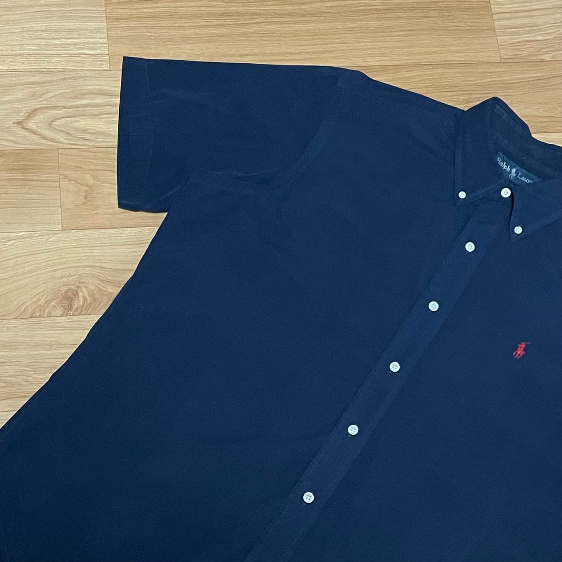 [110] 폴로 랄프로렌 네이비 포플린 반팔셔츠 상품이미지5