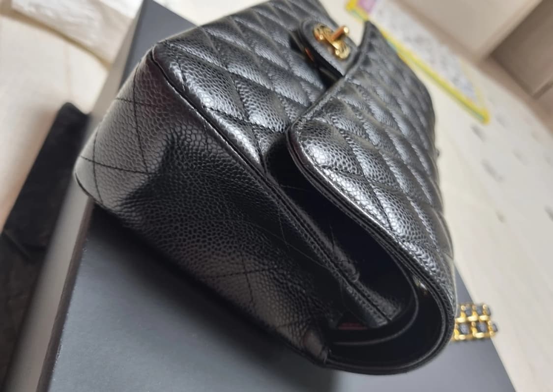 (정품)샤넬 클래식 캐비어 금장 급처! 상품이미지4