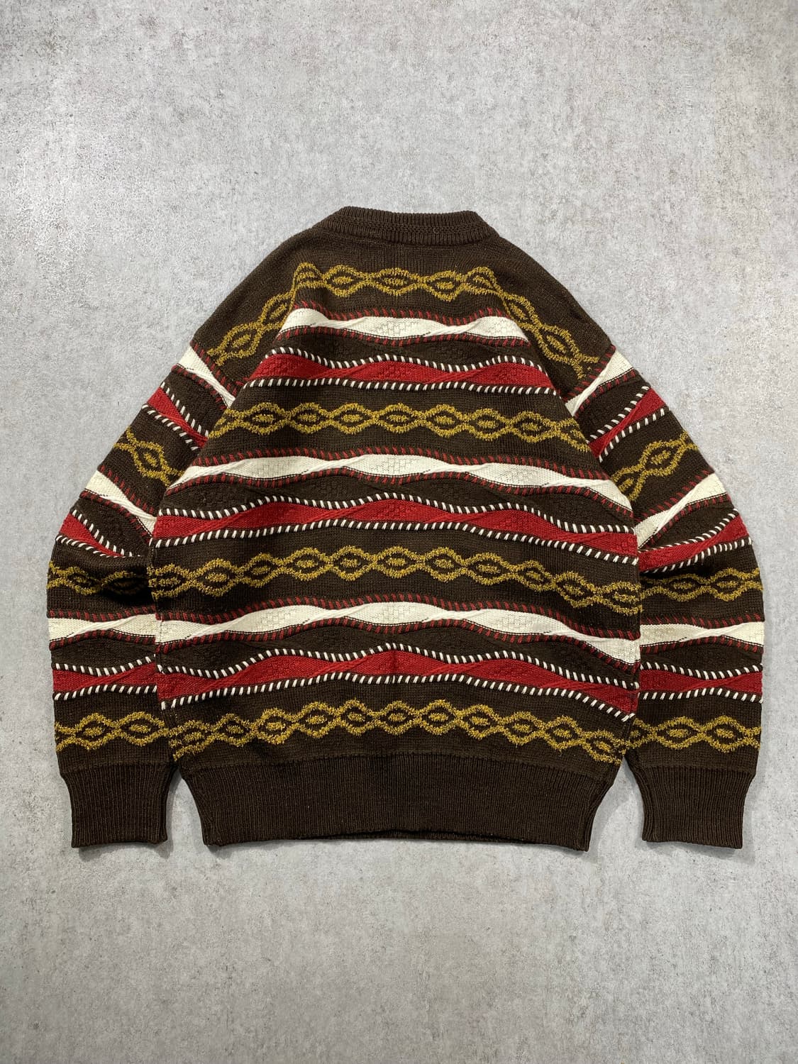 [L] Vintage 빈티지 브라운 케이블 니트 상품이미지6