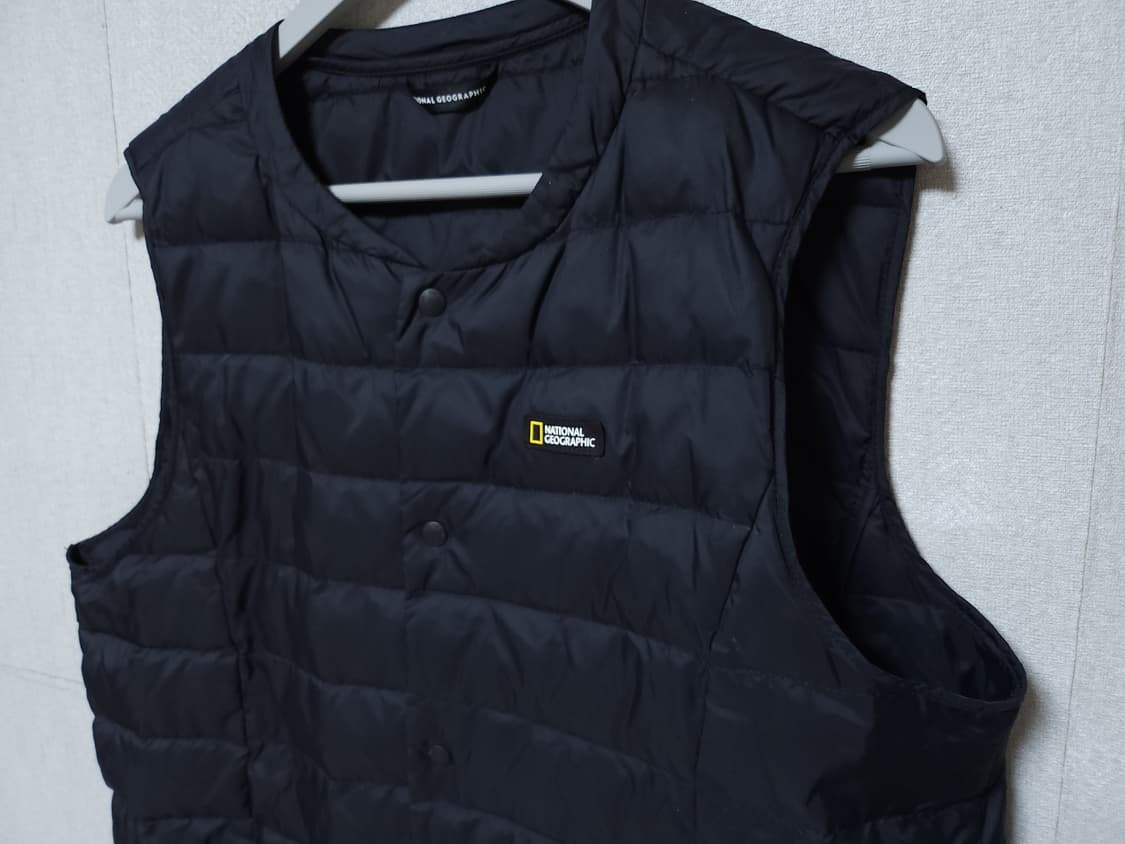 내셔널지오그래픽 프리미엄 블랙 덕다운 패딩조끼 남성 L
 상품이미지5
