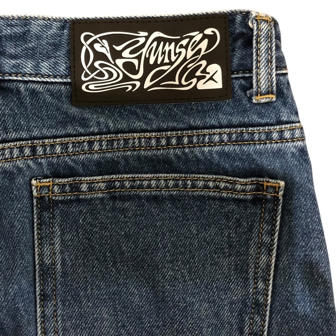 pierced curved denim blue 상품이미지5