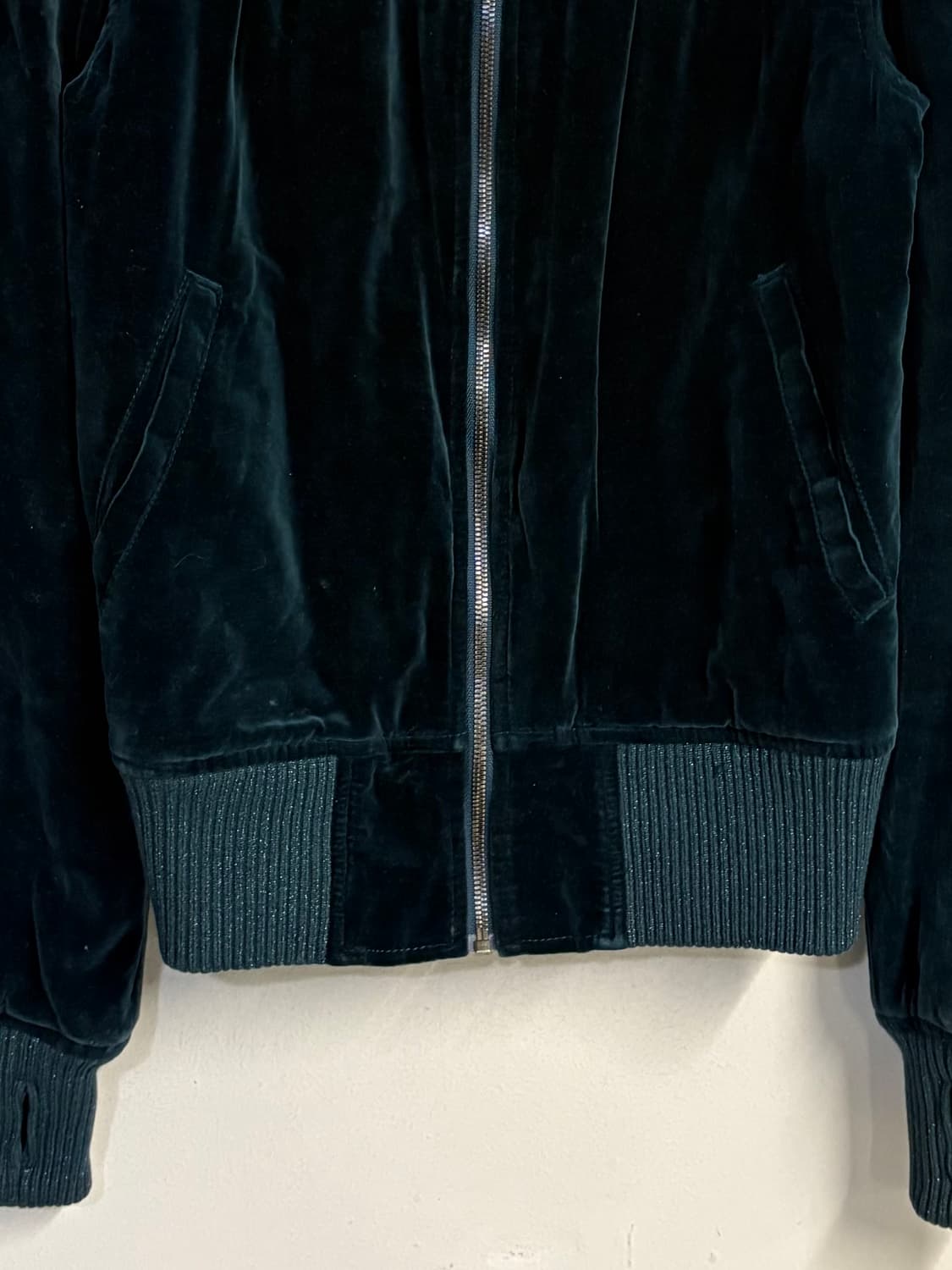 HYSTERIC GLAMOUR velvet jacket green 상품이미지6