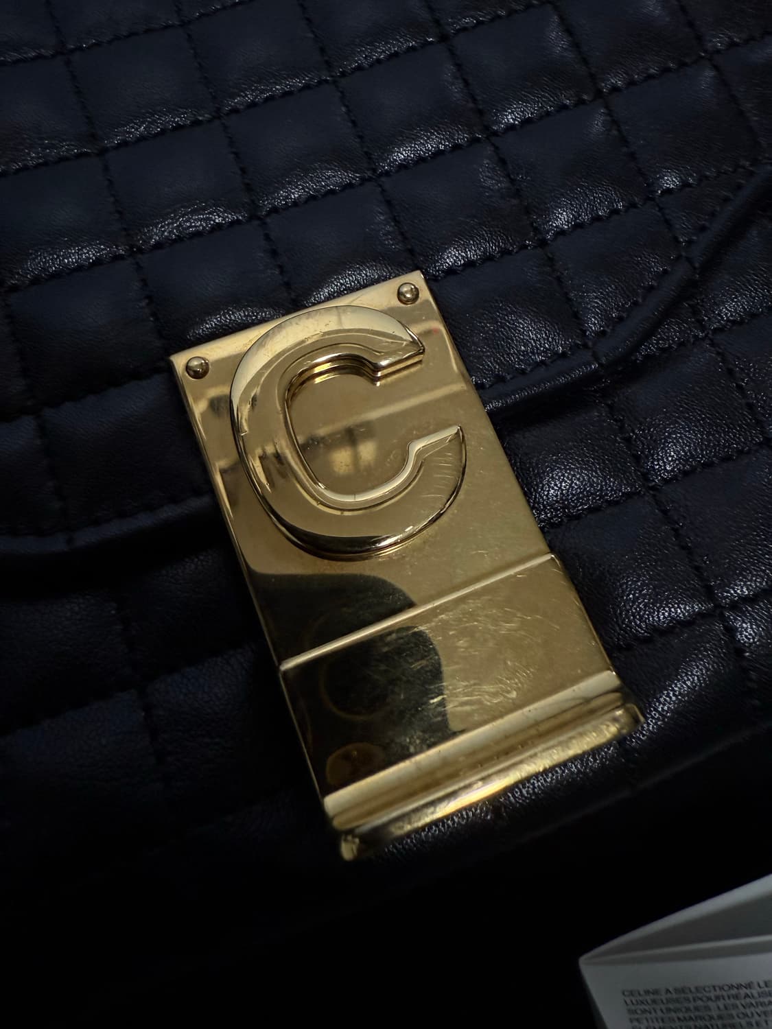 셀린느 c로고 퀼팅 체인백 상품이미지3