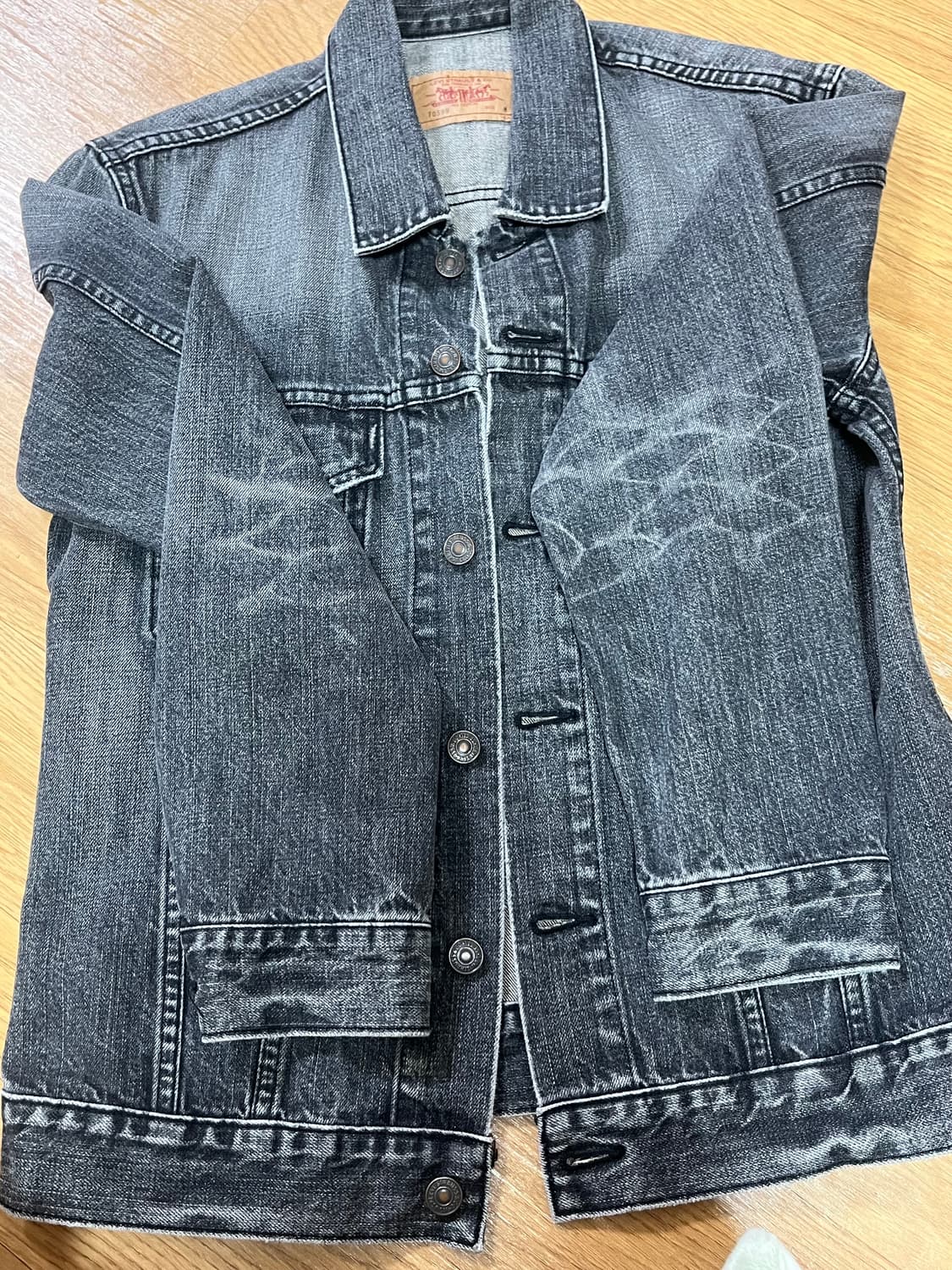 리바이스 흑청 트러커 m 상품이미지8