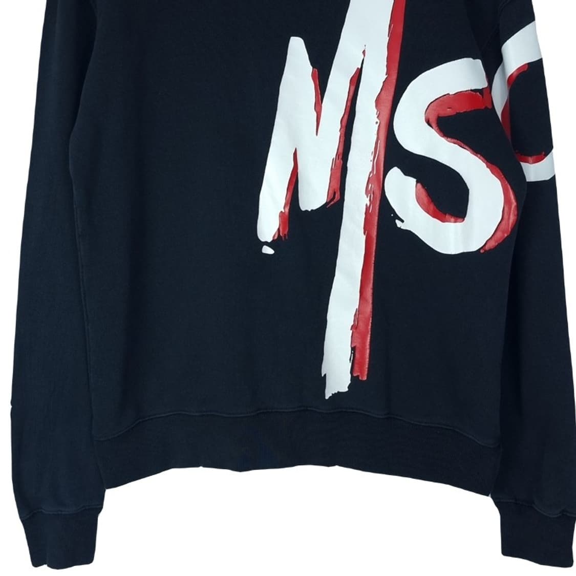 [MSGM 엠에스지엠] 빅로고 프린팅 오버핏 맨투맨 네이비 P01361 상품이미지5