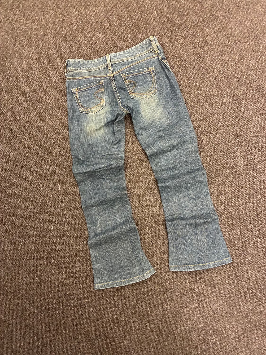 28)Japanese vintage 여성 로우라이즈 부츠컷 데님팬츠 상품이미지7