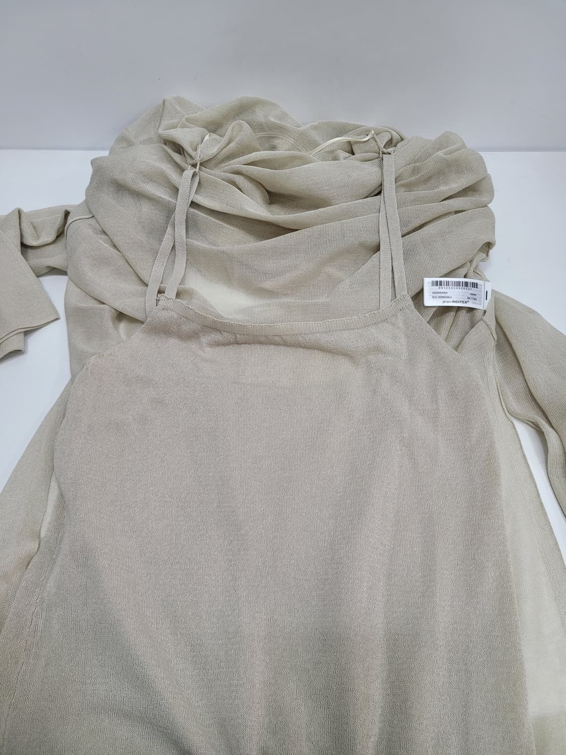 새상품) ZARA 자라 메쉬 롱 원피스 /  여 S 베이지 상품이미지7