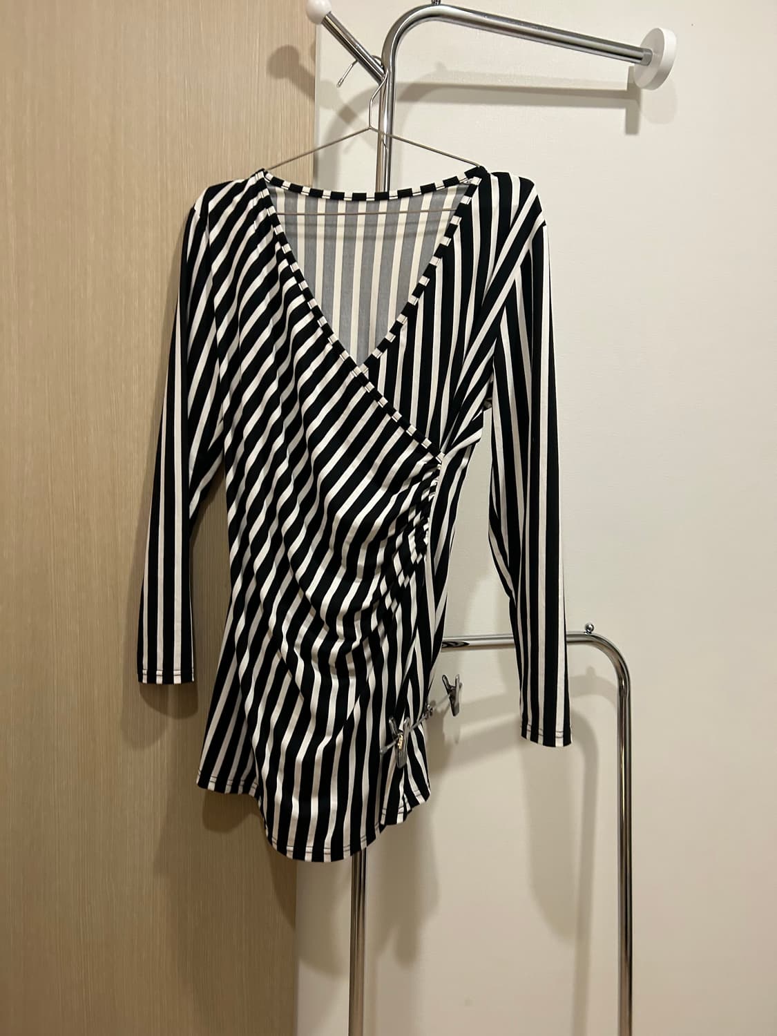 stripe shirring top 상품이미지1