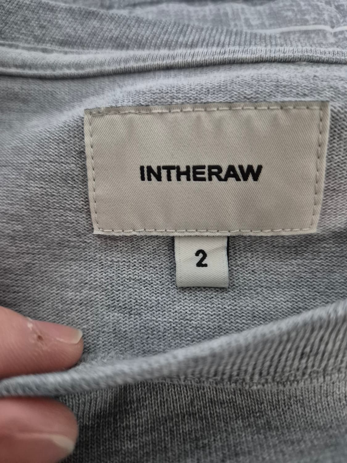 인더로우 롱슬리브 2 그레이 상품이미지2