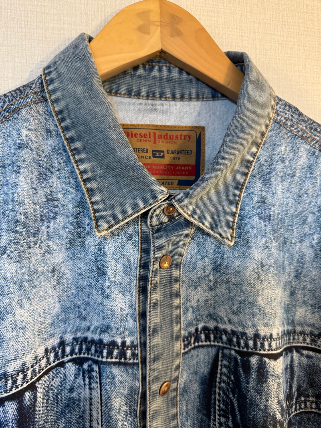 [XL]Diesel 디젤 S GILLY 워싱 데님셔츠 상품이미지3