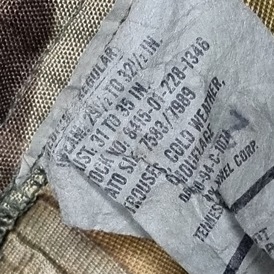 미군 밀리터리 고어텍스 카고 바지 우드랜드 카모(mr) 상품이미지4