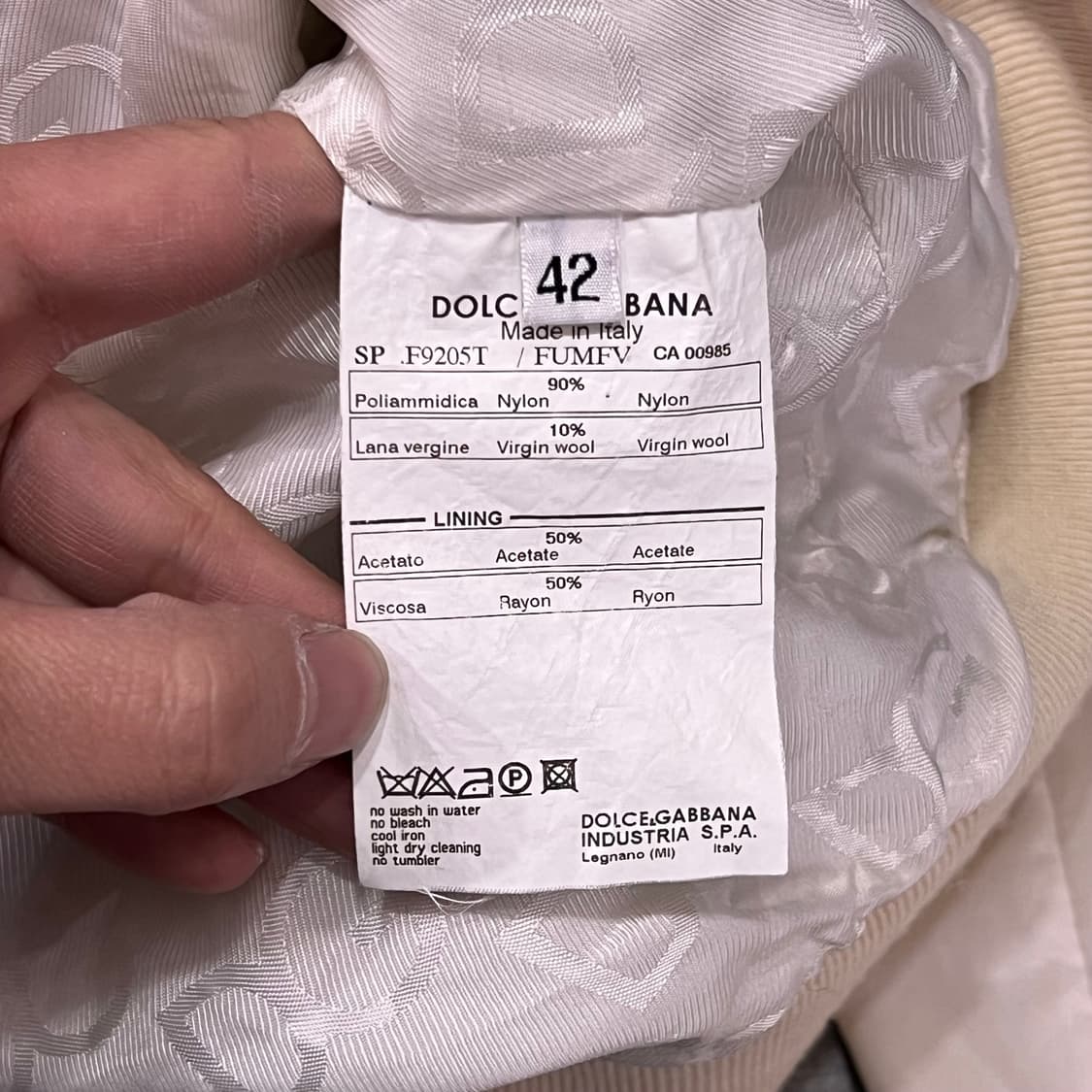 돌체앤가바나 하이넥 집업 자켓 +명품감정서 y15772  상품이미지8