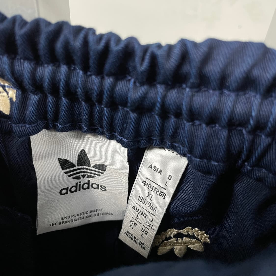 아디다스 멀티 자수 네이비 팬츠 XL 상품이미지6