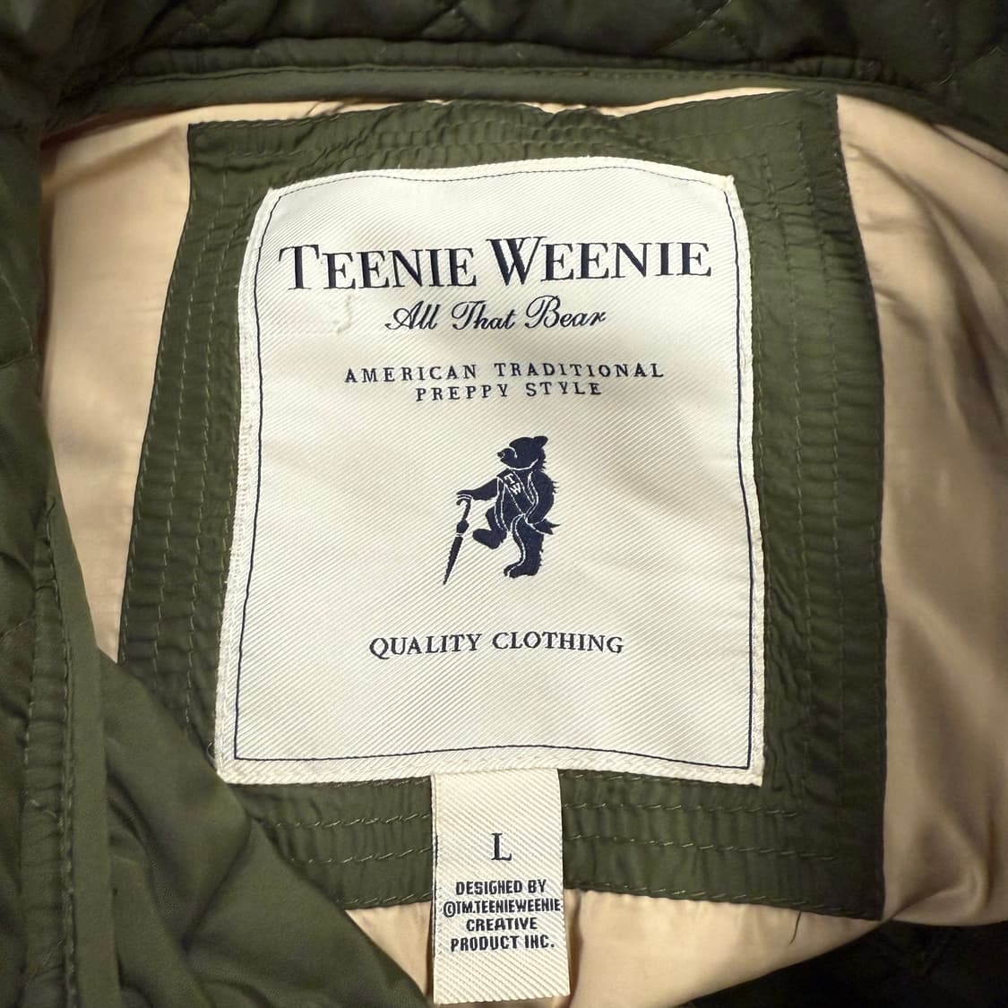 티니위니 카키 퀄팅 자켓  상품이미지5