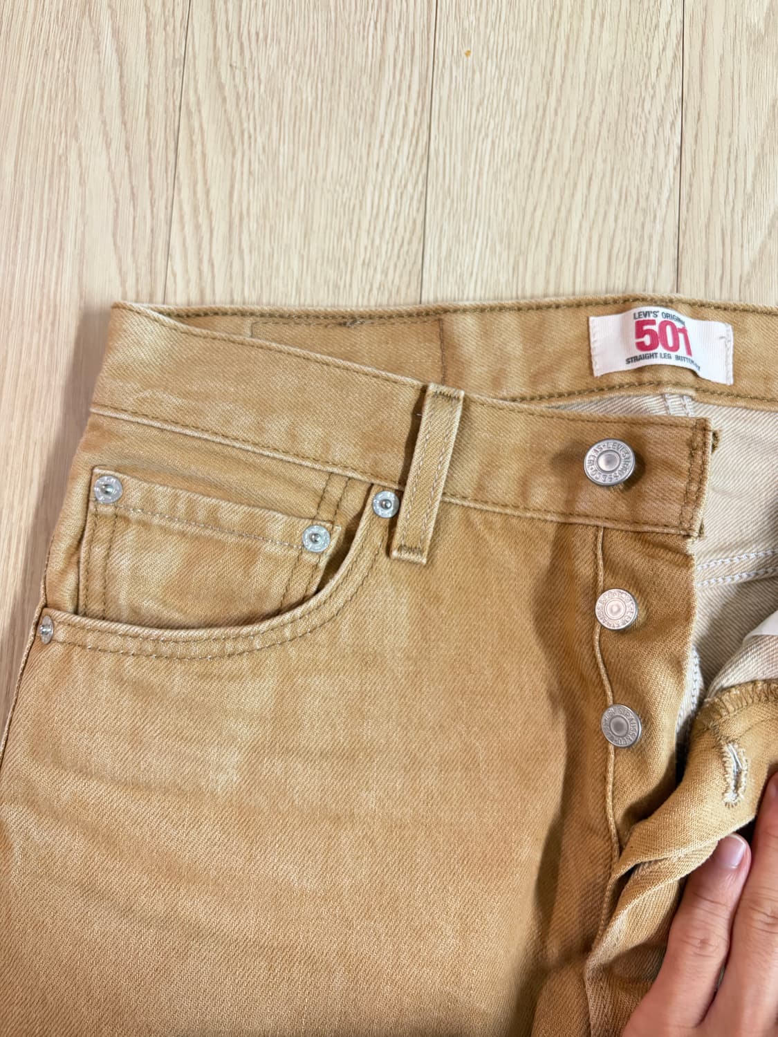 Levi’s 501 Beige denim 상품이미지2