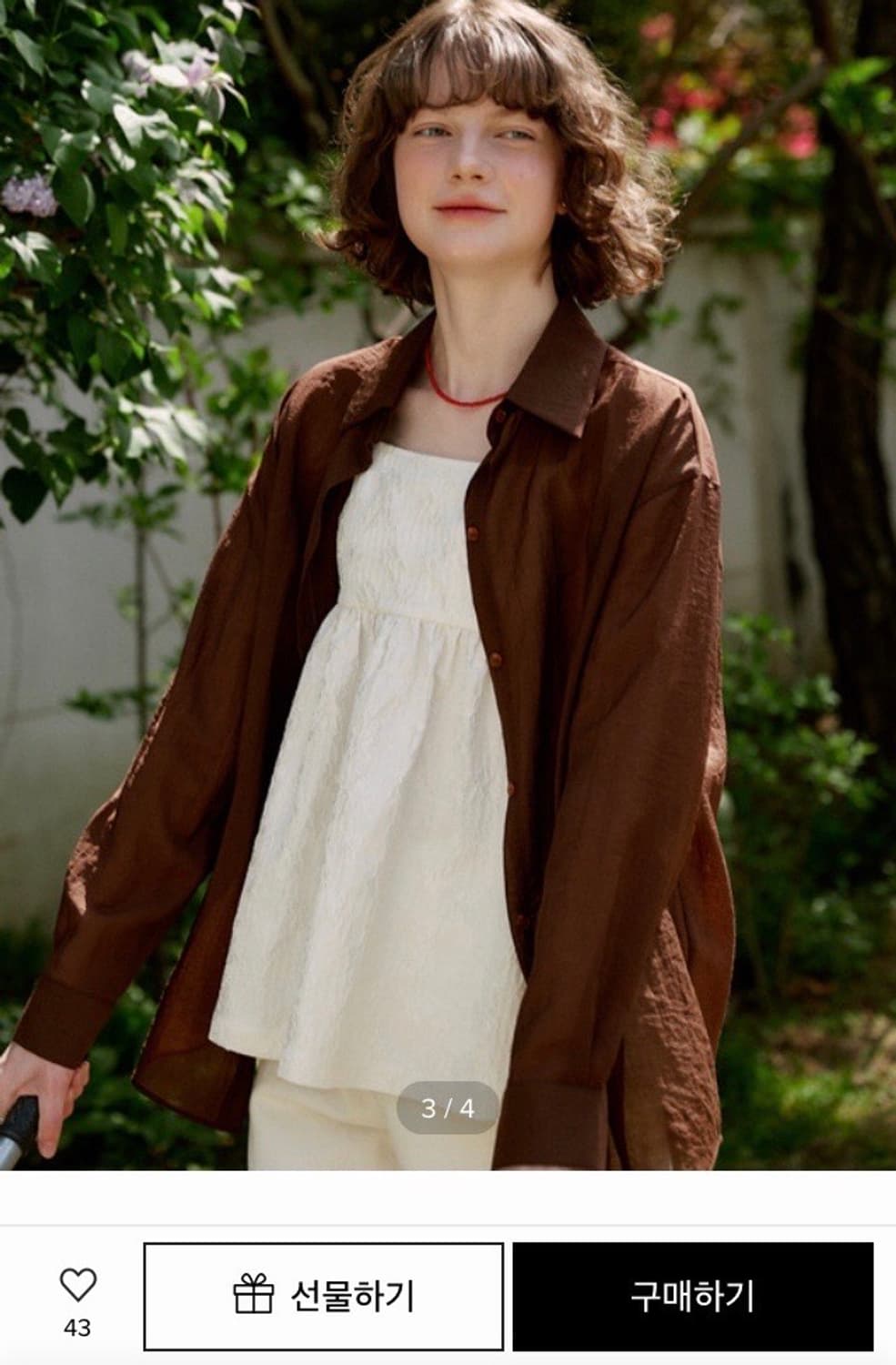 (새상품) 어몽 브라운 셔츠 상품이미지1