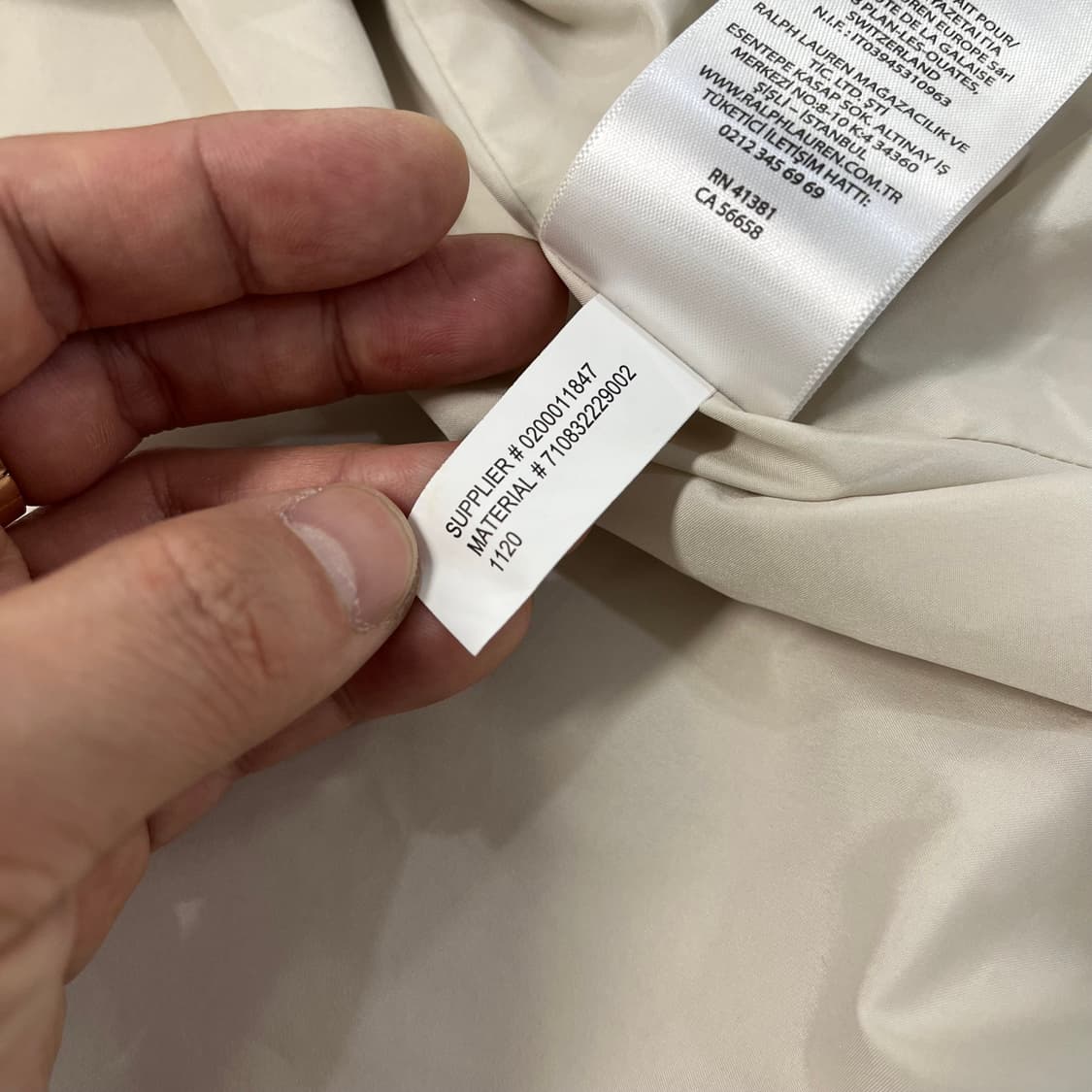 [XXL] 폴로 랄프 로렌 패커블 발수 자켓 해링턴자켓 베이지 상품이미지9