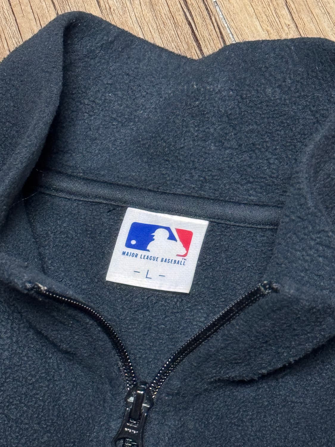 MLB 유니클로 시카고 화이트삭스 블랙 반집업 플리스 상품이미지5