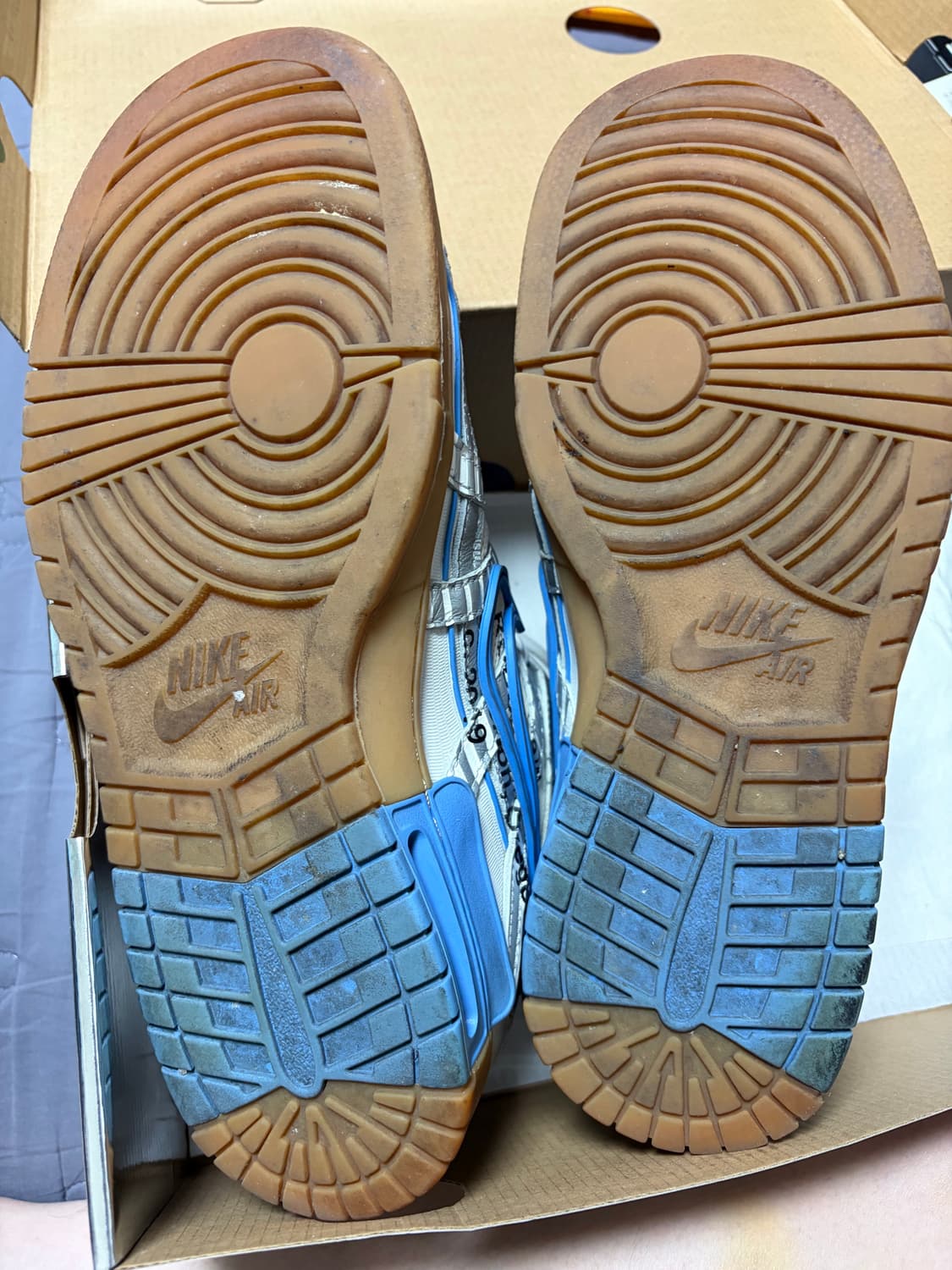 나이키 X 오프화이트 러버 덩크 (유니버시티블루) 270 상품이미지5