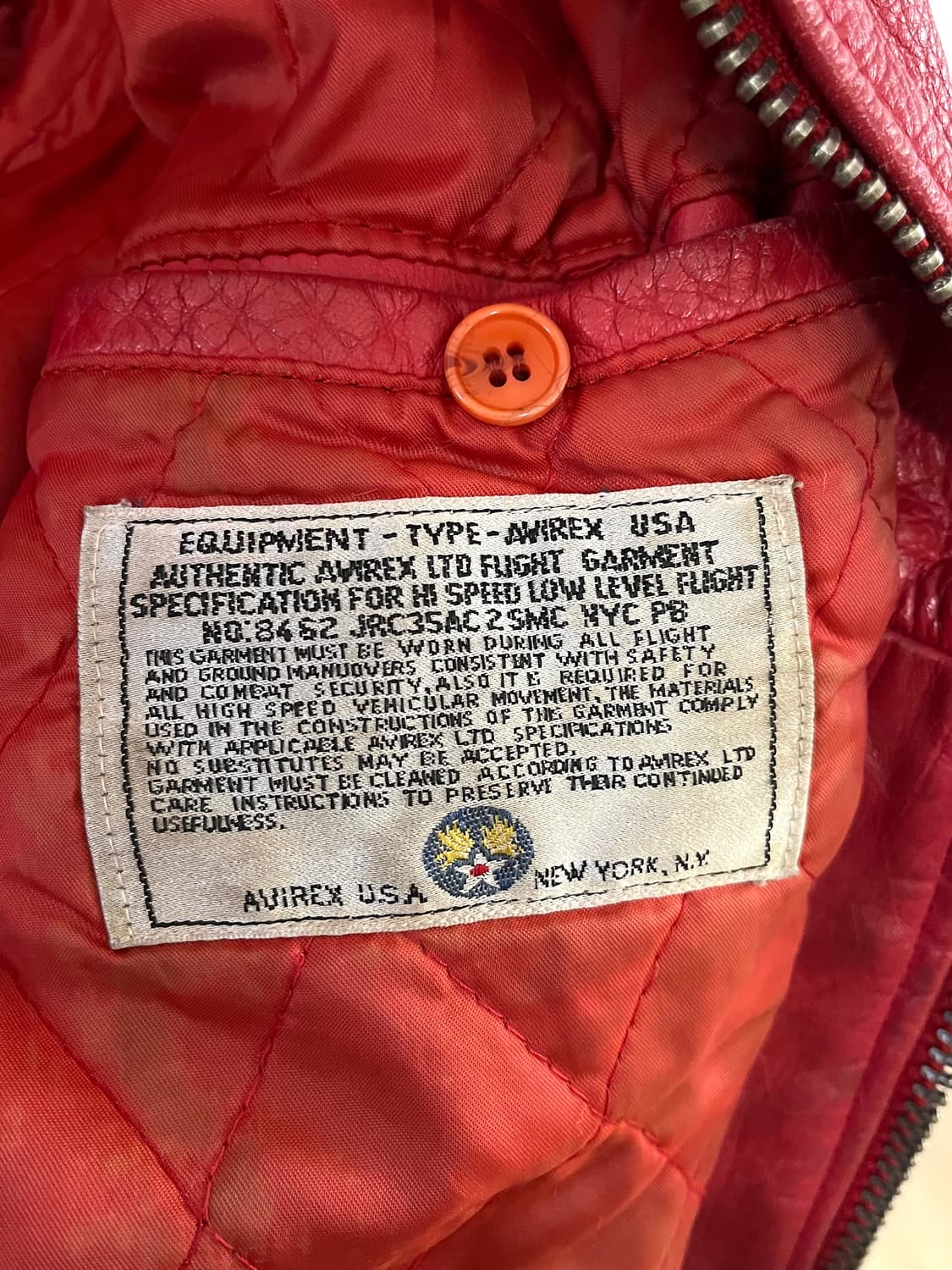 아비렉스 80s 레더 자켓 상품이미지6