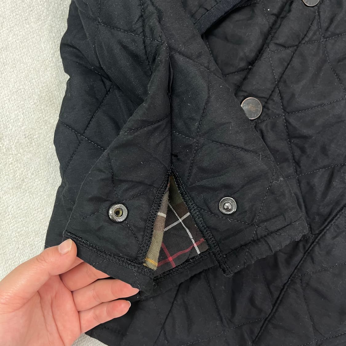 100 바버 인터네셔널 코듀로이 퀄팅 자켓 상품이미지6