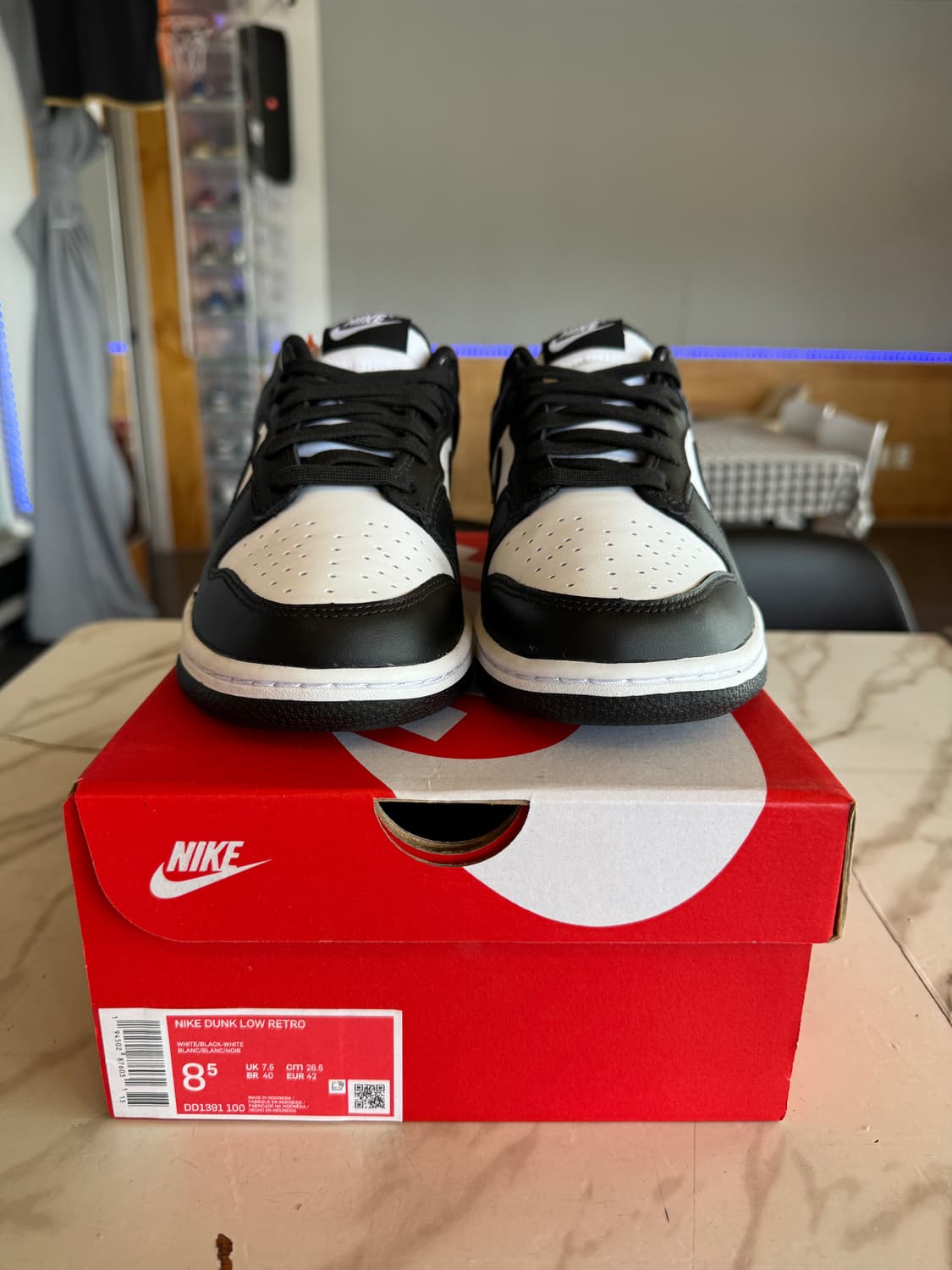 나이키 덩크 로우 레트로 블랙(범고래) 265 팝니다 상품이미지2