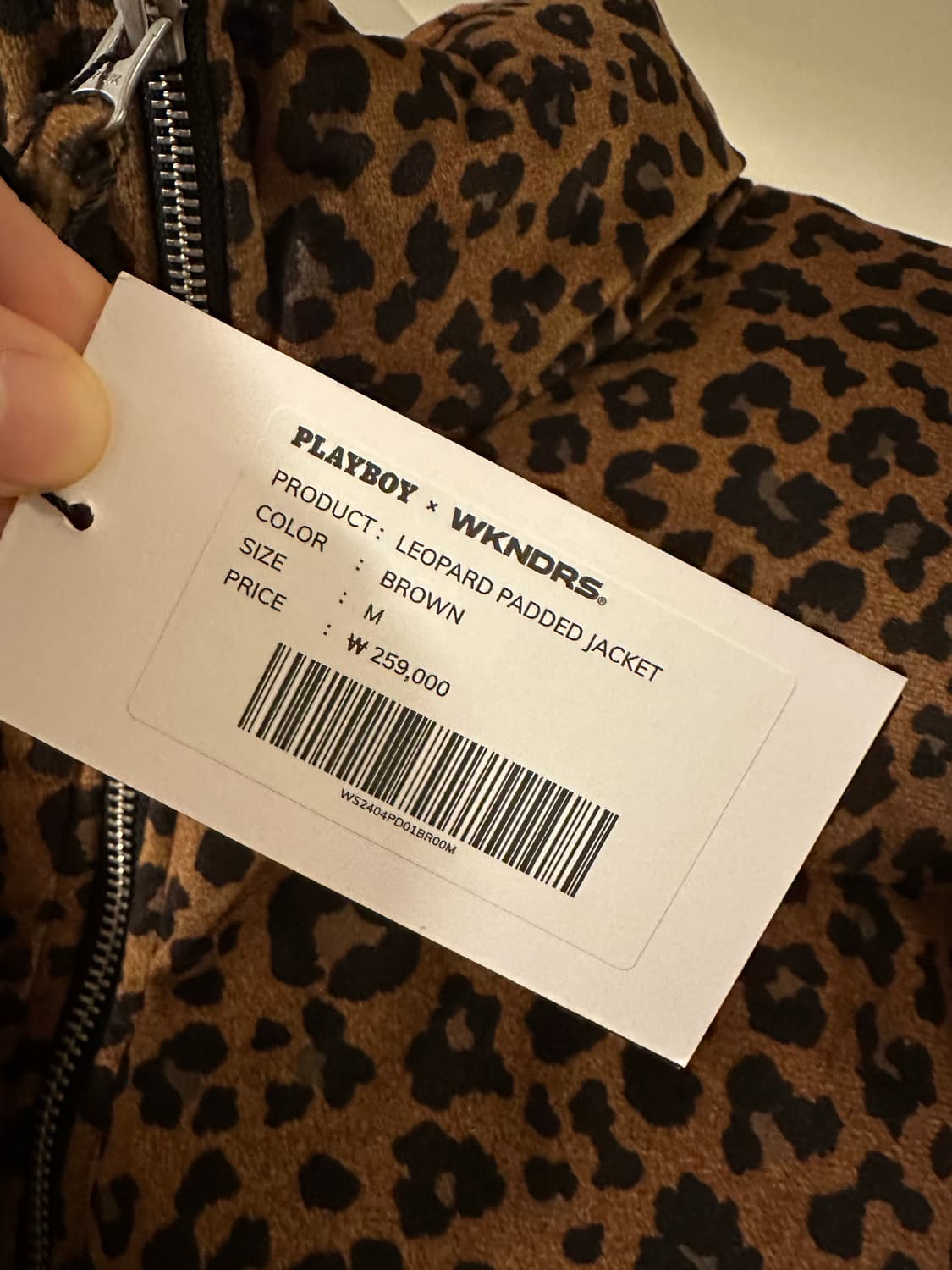 Play boy 레오파드 패딩 상품이미지3