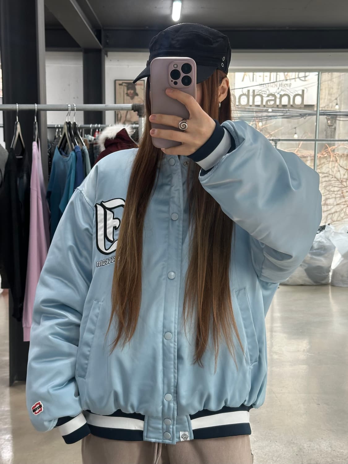 BBC 아이스크림 빅로고 바시티 자켓 상품이미지3