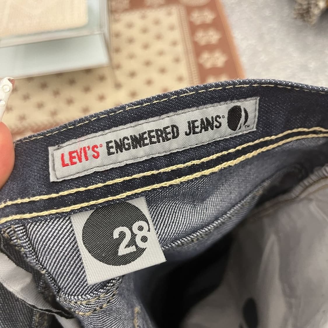리바이스 엔지니어드진 캐주얼 키치 프린팅 데님팬츠 28인치 C10285 상품이미지6