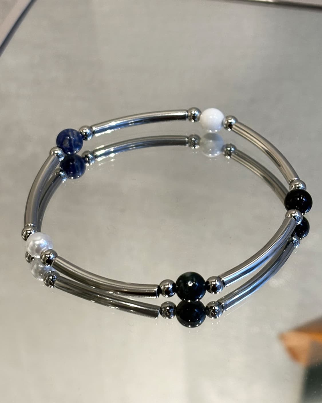 오색 스톤 뱅글 팔찌 상품이미지2