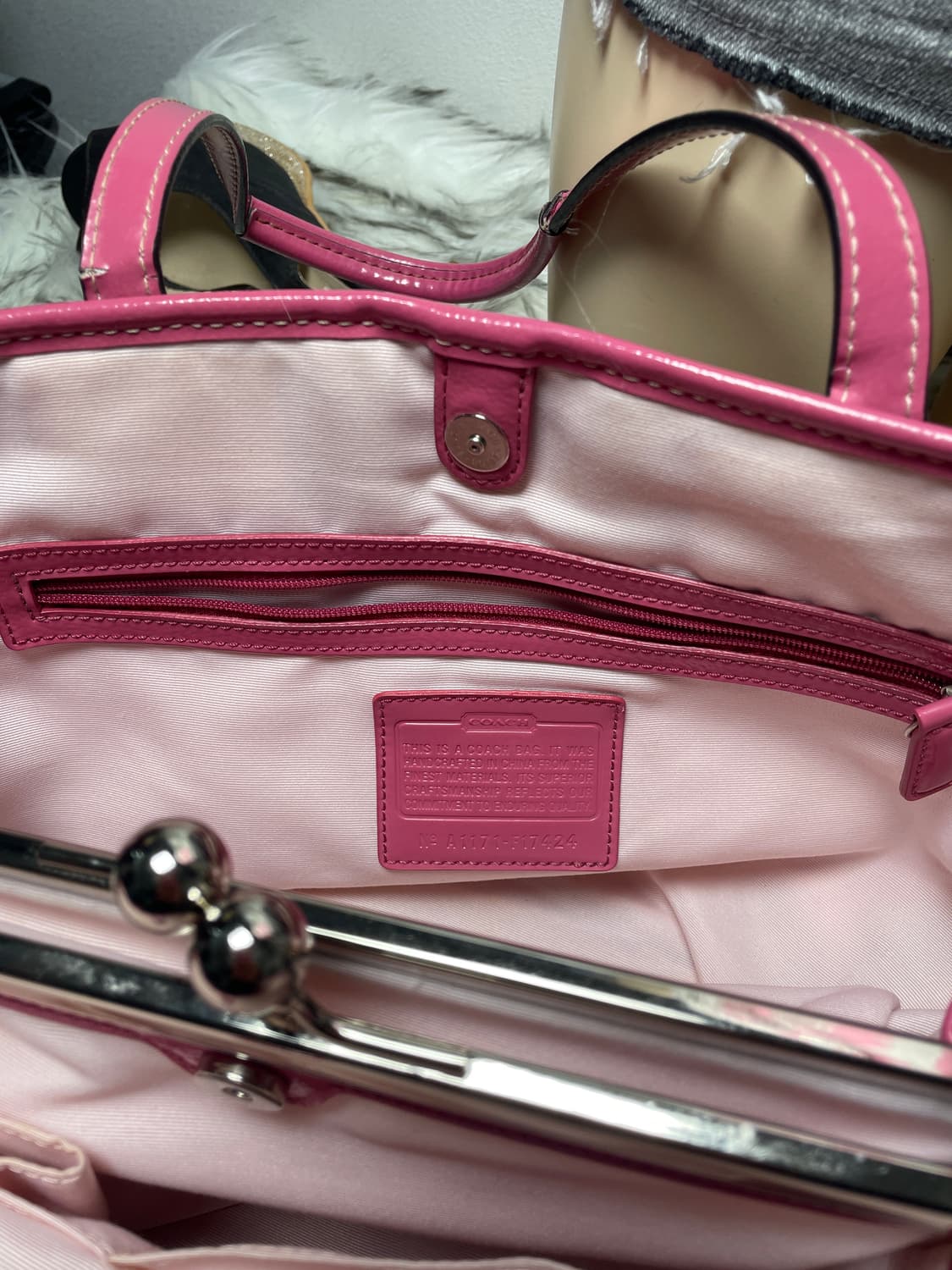 Old Coach 코치 핑크 숄더백 pink bag  상품이미지6