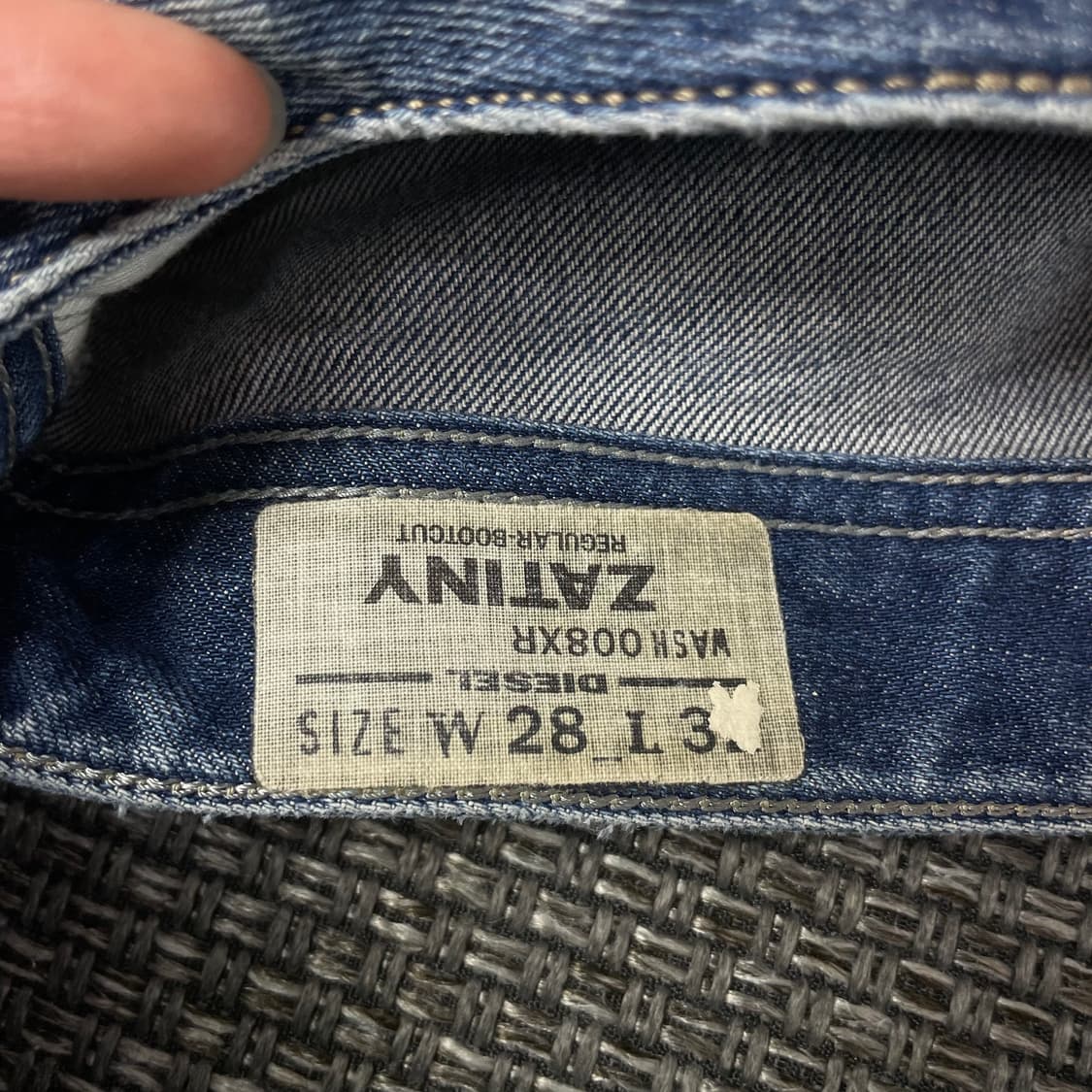 (28) 디젤 중청 워싱 버튼플라이 데님 팬츠 상품이미지5