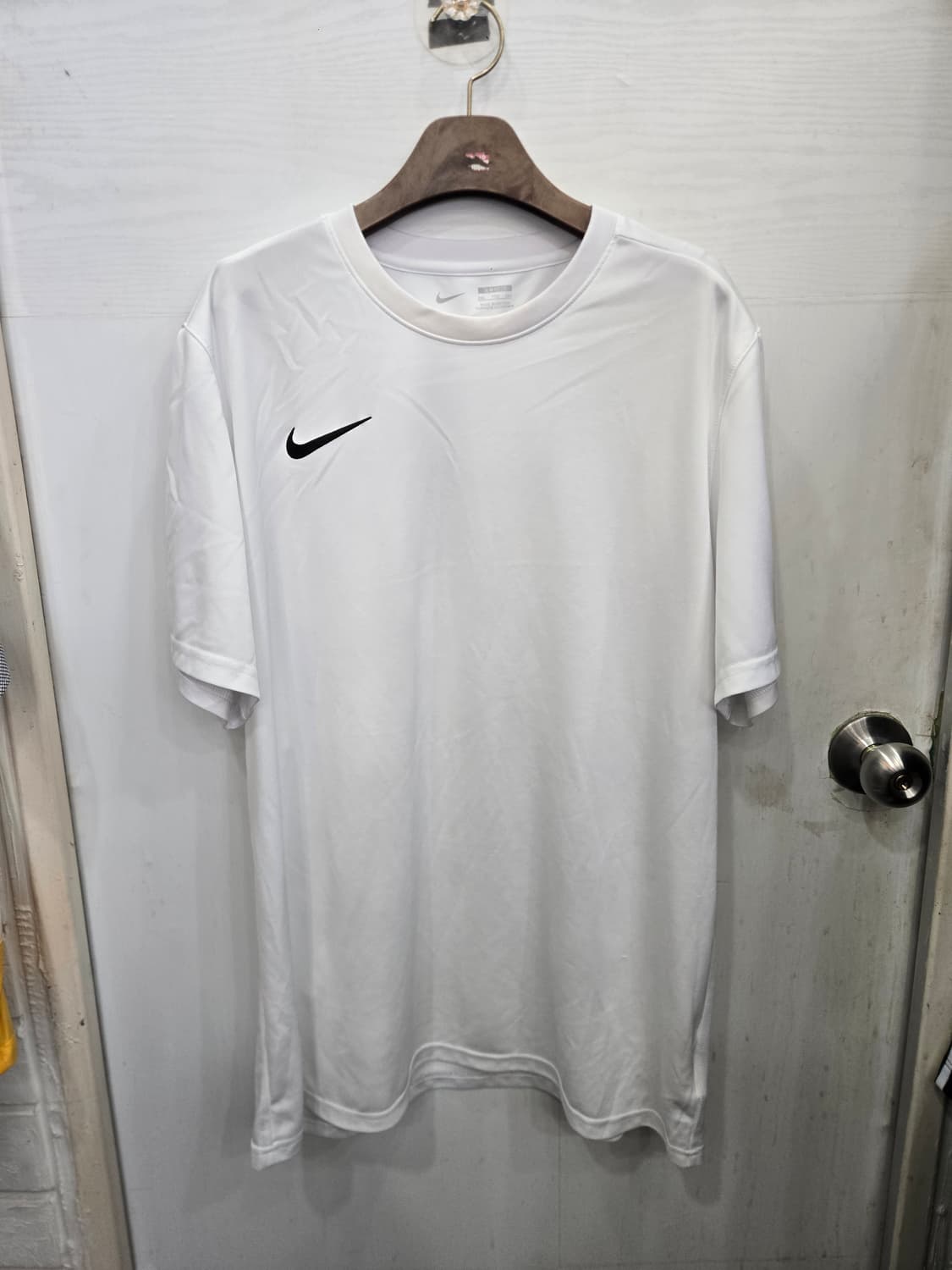 110,2XL )) NIKE 나이키 화이트 & 블랙 드라이핏 반팔티셔츠~ 상품이미지1